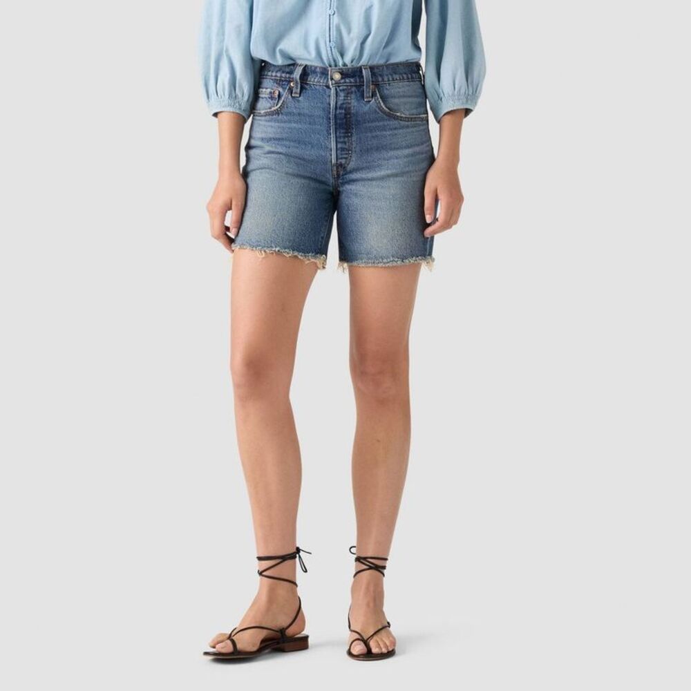 Levi's Light Blue Denim Jean Shorts